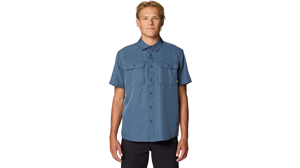 Mountain Hardwear Canyon Short Sleeve - Men's, Zinc, S, 2110231-492-S