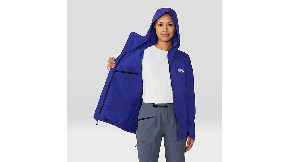 Mountain Hardwear Chockstone Alpine LT Hooded Jacket - Womens, Klein Blue, Large, 2063331503-L