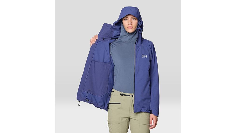 Mountain Hardwear Chockstone Alpine LT Hooded Jacket - Womens, Lapis Dusk, XL, 190423053964