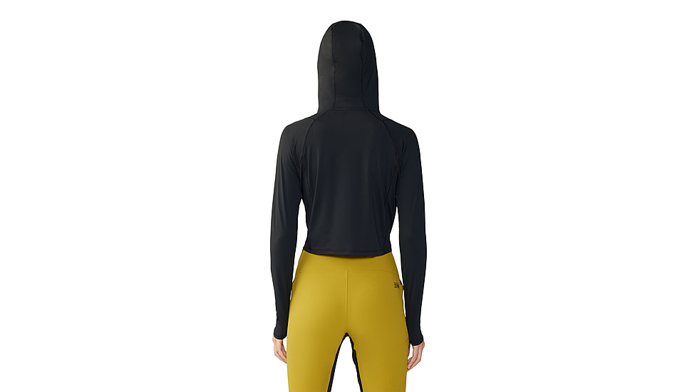 Mountain Hardwear Crater Lake Half Zip Crop Hoody - Womens, 010, M, 2068771-010-M