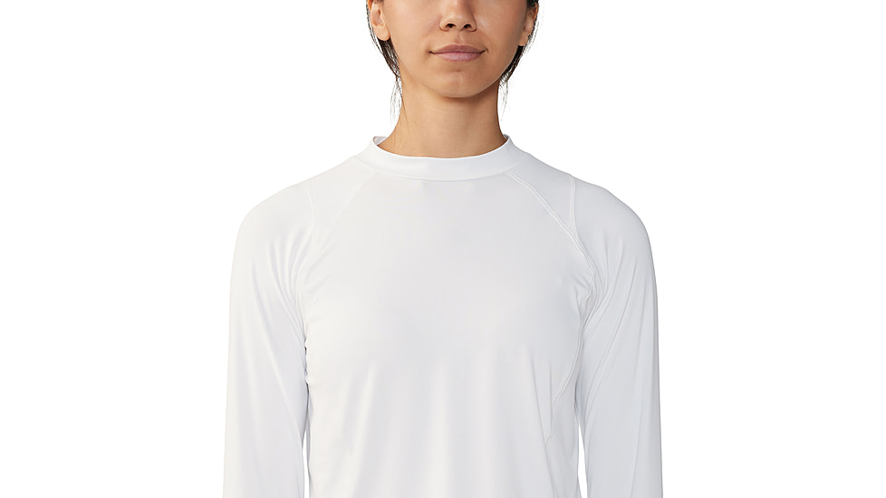 Mountain Hardwear Crater Lake Long Sleeve Crop - Womens, 102, M, 1986771-102-M