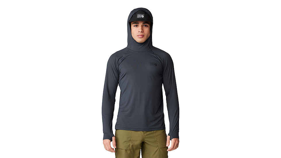Mountain Hardwear Crater Lake Long Sleeve Hoody - Mens, 004, S, 1982411-004-S