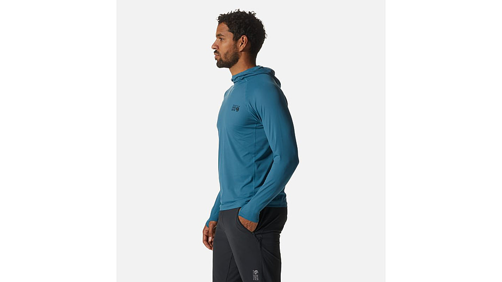 Mountain Hardwear Crater Lake Long Sleeve Hoody - Mens, Caspian, 2XL, 1982411442-XXL