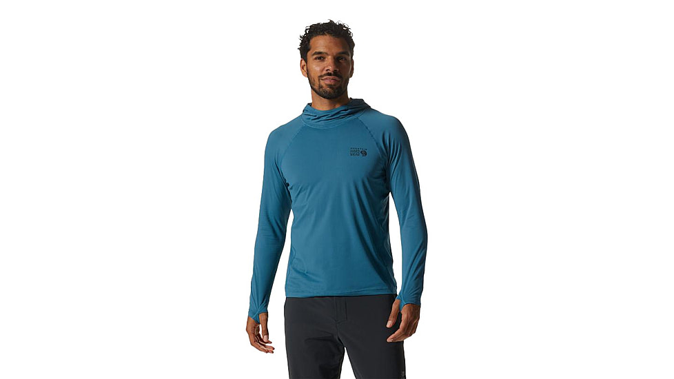Mountain Hardwear Crater Lake Long Sleeve Hoody - Mens, Caspian, 2XL, 1982411442-XXL