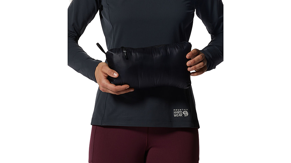 Mountain Hardwear Deloro Down Full Zip Hoody - Womens, Black, Medium, 2004161010-Black-M