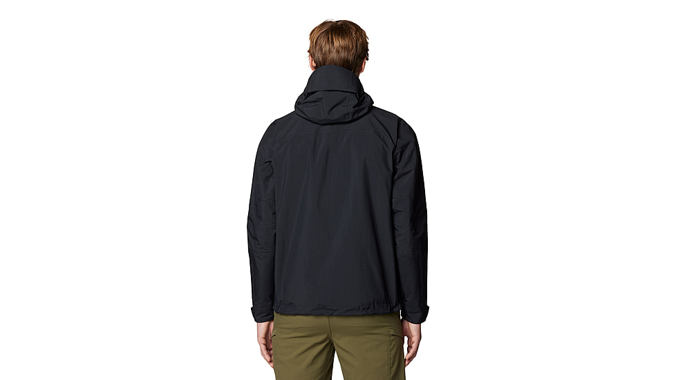 Mountain Hardwear Dry Times Hooded Jacket - Mens, Black, XXL, 190423024940