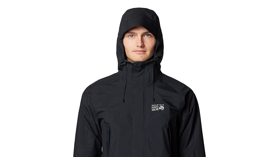 Mountain Hardwear Dry Times Hooded Jacket - Mens, Black, XXL, 190423024940