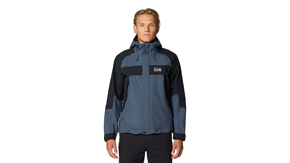 Mountain Hardwear Dry Times Hooded Jacket - Mens, Moon Blue/Black, XL, 190423025039