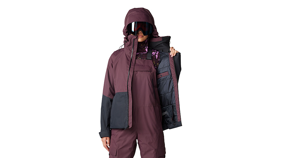 Mountain Hardwear Firefall Insulated Jacket - Womens, Blackberry/Black, Small, 2077281513-S