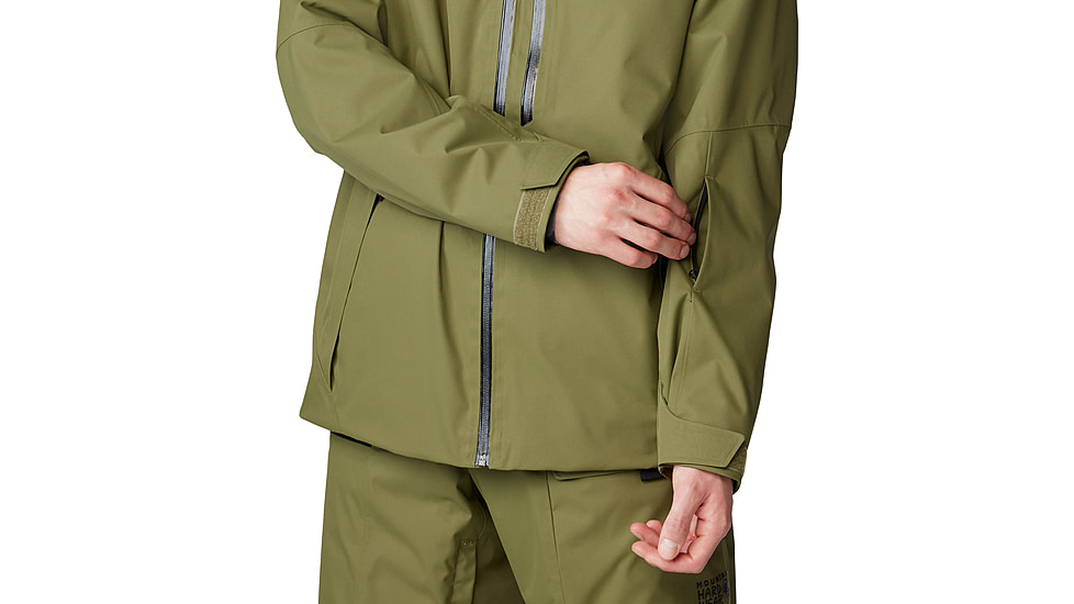 Mountain Hardwear FireFall Jacket - Mens, Combat Green, Large, 2077231353-L