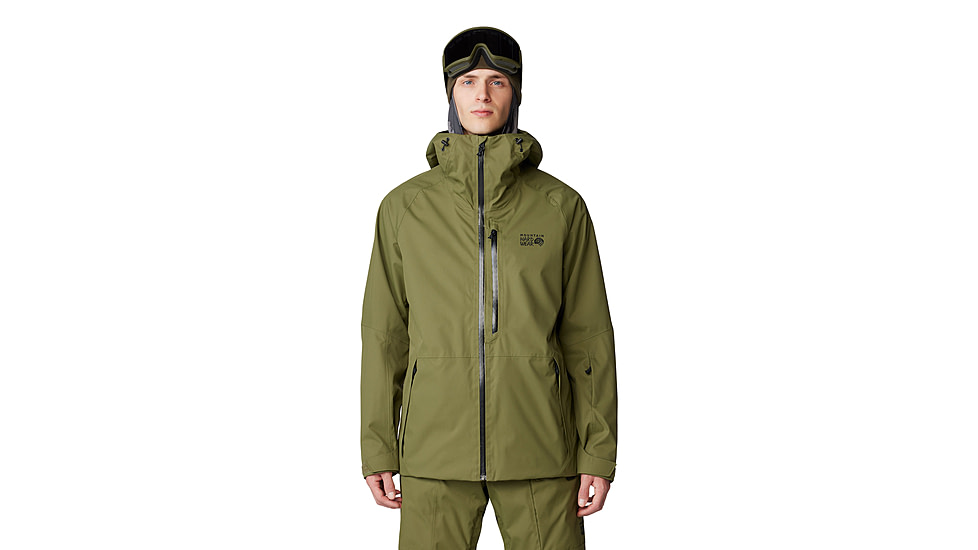 Mountain Hardwear FireFall Jacket - Mens, Combat Green, Large, 2077231353-L