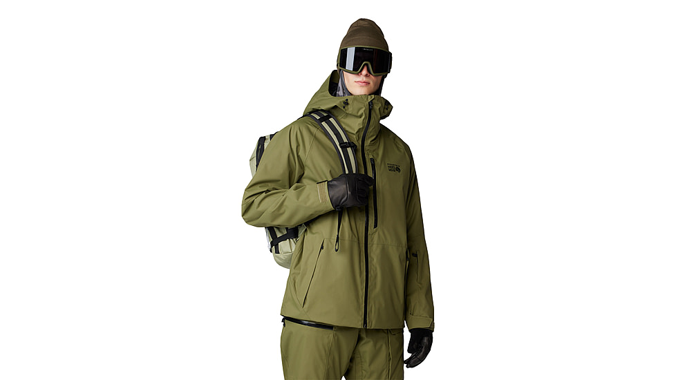 Mountain Hardwear FireFall Jacket - Mens, Combat Green, Large, 2077231353-L