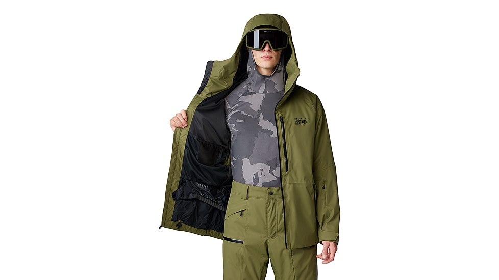 Mountain Hardwear FireFall Jacket - Mens, Combat Green, Large, 2077231353-L