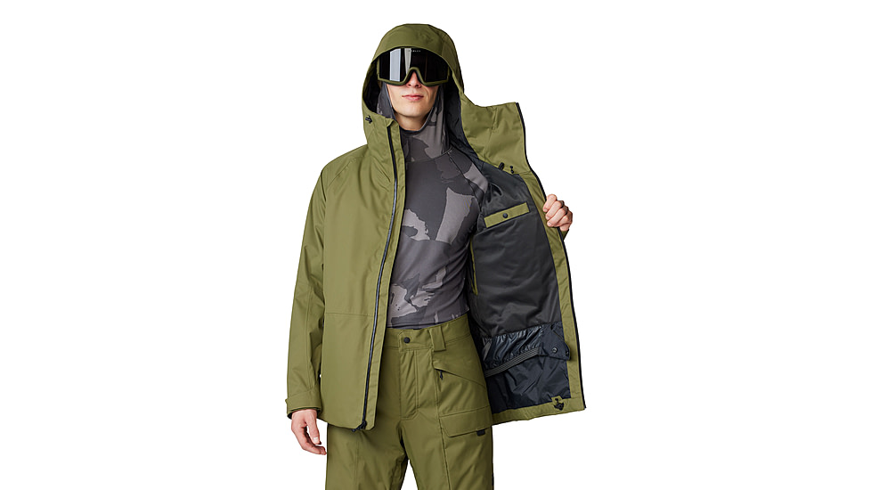 Mountain Hardwear FireFall Jacket - Mens, Combat Green, Large, 2077231353-L
