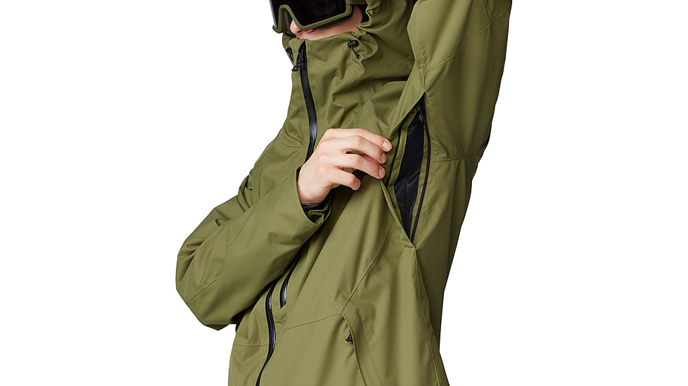 Mountain Hardwear FireFall Jacket - Mens, Combat Green, Large, 2077231353-L