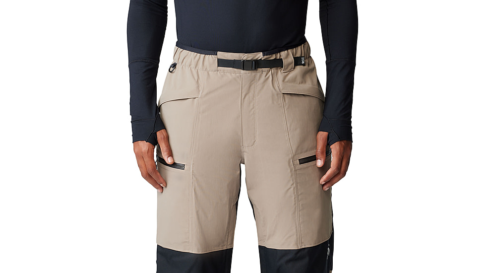 Mountain Hardwear First Tracks Pant - Mens, Dunes/Black, Large/Regular, 2077571262-L-R