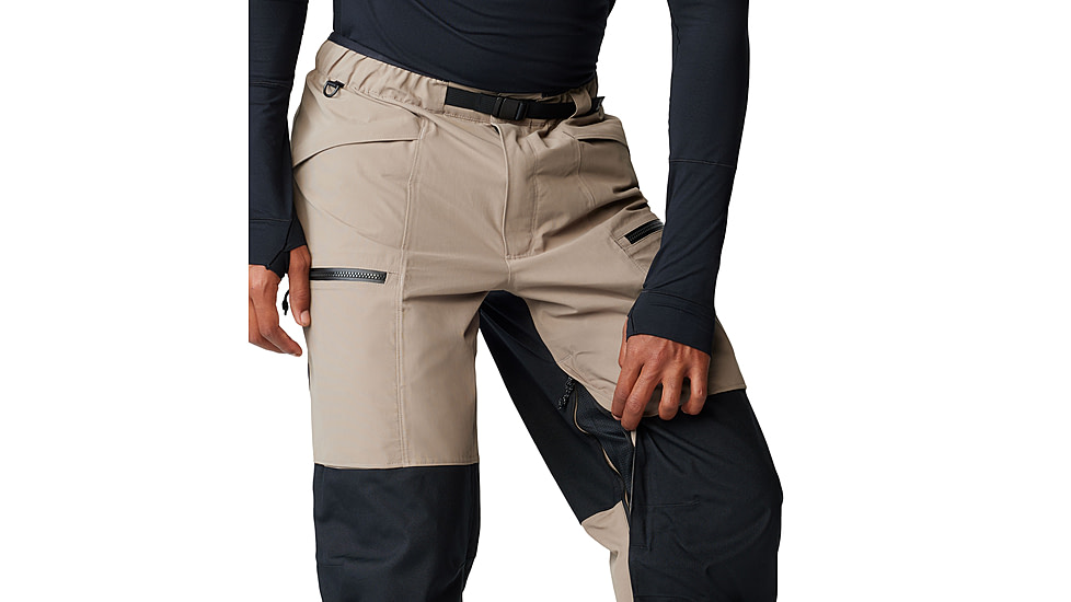 Mountain Hardwear First Tracks Pant - Mens, Dunes/Black, Large/Regular, 2077571262-L-R