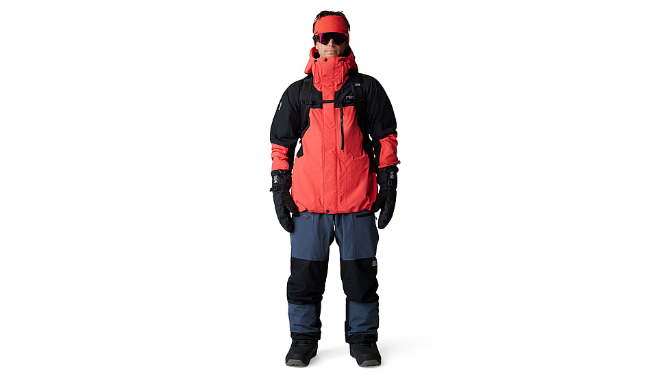 Mountain Hardwear First Tracks Pant - Mens, Montauk Blue/Black, Large/Long, 2077571430-L-L