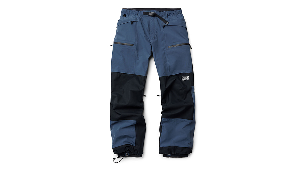 Mountain Hardwear First Tracks Pant - Mens, Montauk Blue/Black, Large/Long, 2077571430-L-L