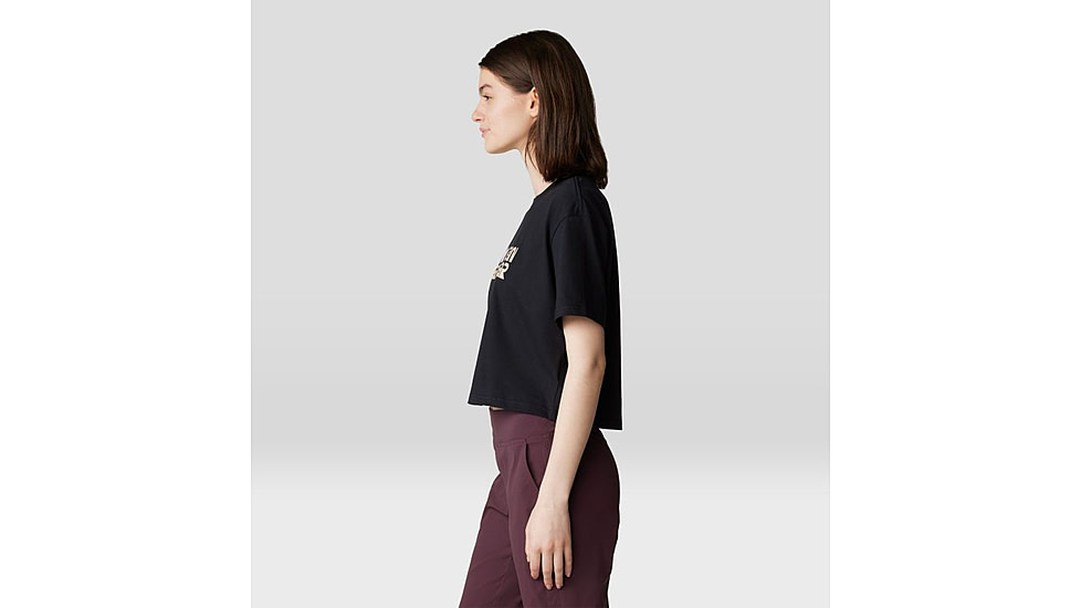 Mountain Hardwear Fossils W Boxy Crop Top - Women's, Black, XL, 2149631-010-XL
