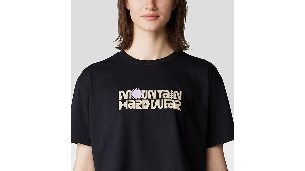 Mountain Hardwear Fossils W Boxy Crop Top - Women's, Black, XL, 2149631-010-XL