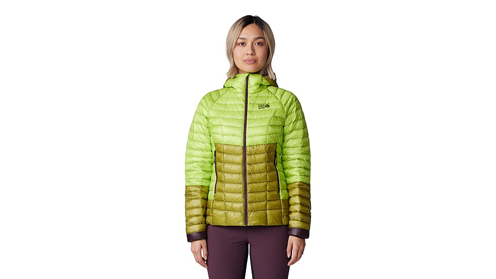 Mountain Hardwear Ghost Whisperer Hoody - Womens, Citron Glow, Large, 2104731378-L