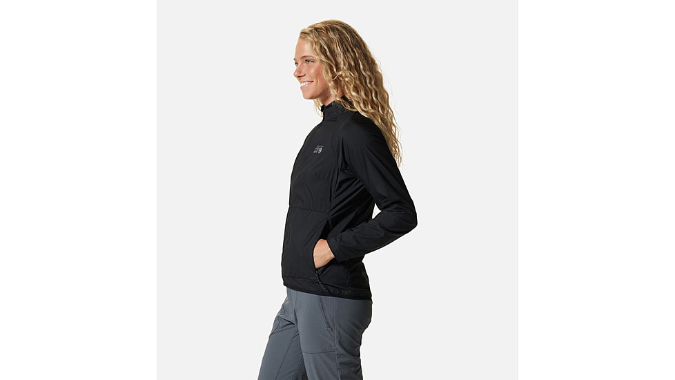 Mountain Hardwear Kor AirShell Full Zip Jacket - Womens, Black, Large, 1985081010-L