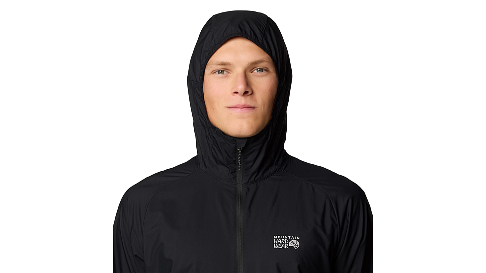 Mountain Hardwear Kor AirShell Hooded Jacket - Men's, Black, XL, 2123781-010-XL