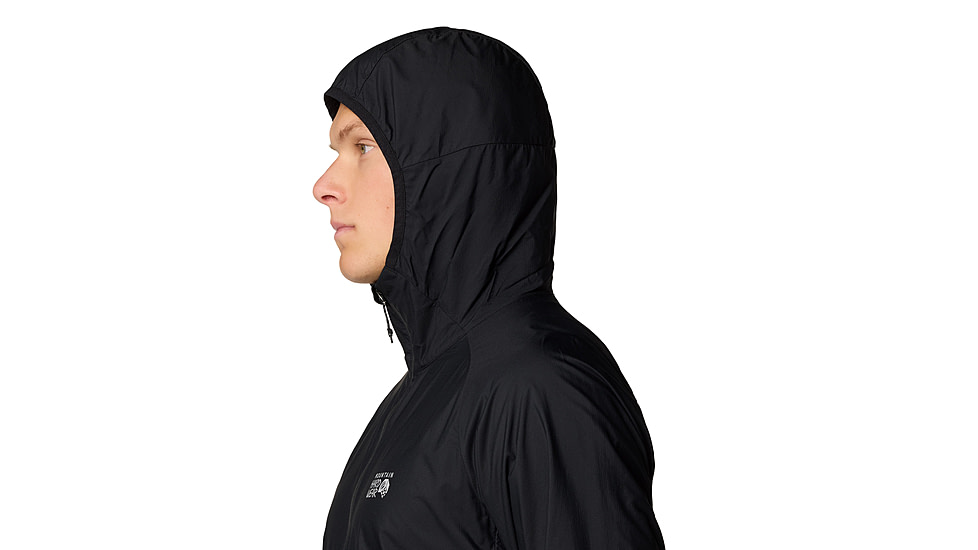 Mountain Hardwear Kor AirShell Hooded Jacket - Men's, Black, XL, 2123781-010-XL