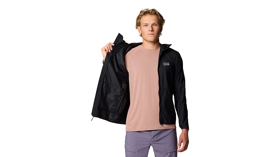 Mountain Hardwear Kor AirShell Hooded Jacket - Men's, Black, XL, 2123781-010-XL