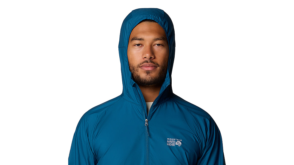Mountain Hardwear Kor AirShell Hooded Jacket - Mens, Dark Caspian, XL, 190423023585