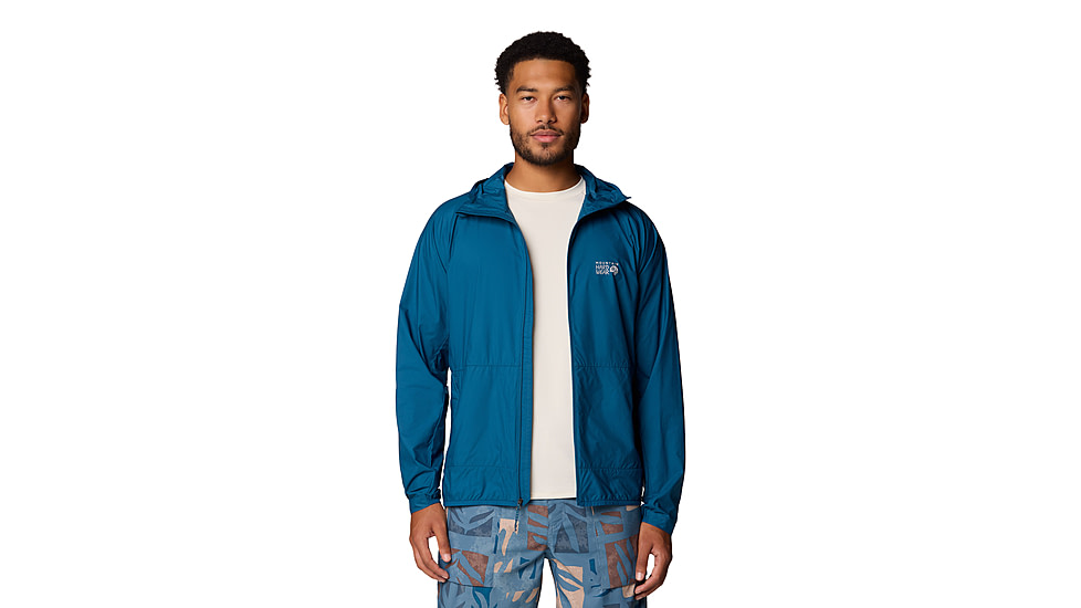 Mountain Hardwear Kor AirShell Hooded Jacket - Mens, Dark Caspian, XL, 190423023585