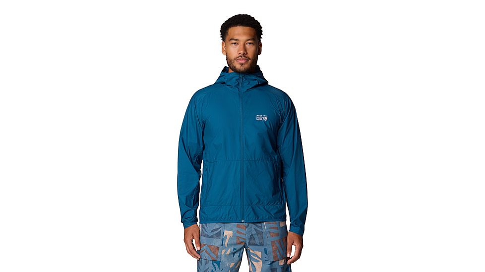 Mountain Hardwear Kor AirShell Hooded Jacket - Mens, Dark Caspian, XL, 190423023585