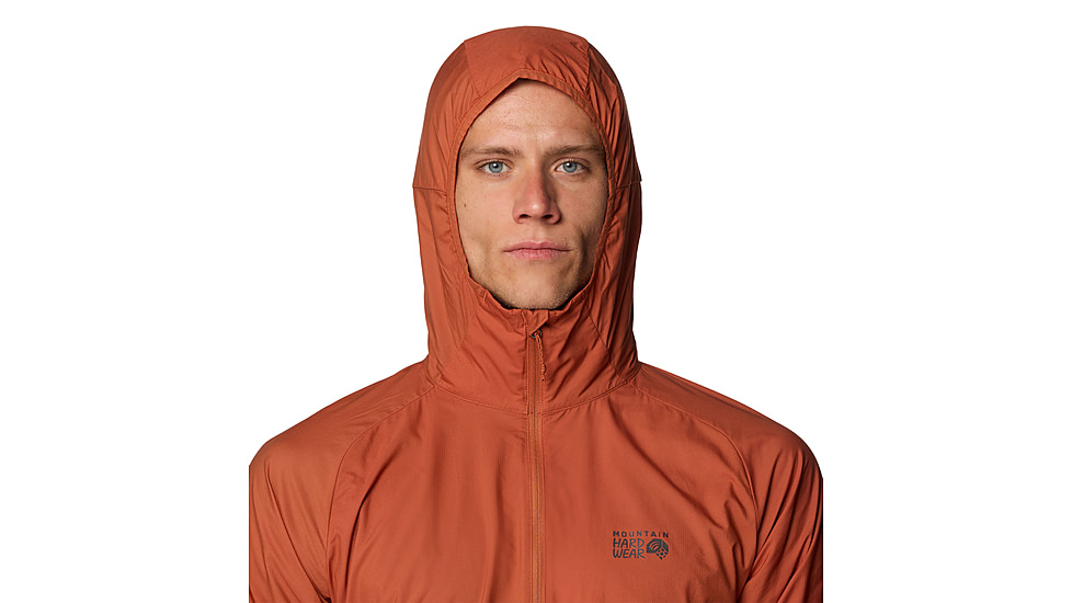 Mountain Hardwear Kor AirShell Hooded Jacket - Mens, Raw Carnelian, XL, 190423023622