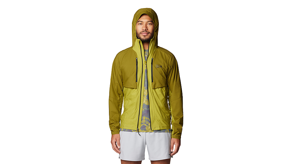 Mountain Hardwear Kor AirShell Hybrid Hooded Jacket - Mens, Vetiver, Moon Moss, XXL, 190423029587