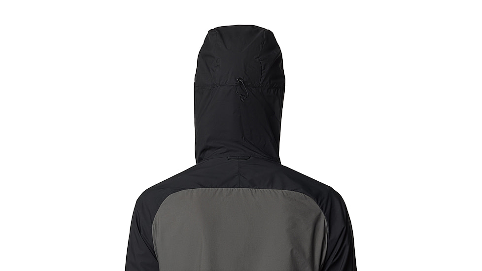 Mountain Hardwear Kor AirShell Hybrid Hooded Jacket - Womens, Black/Volcanic, M, 190423053483