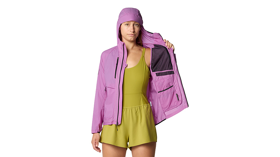 Mountain Hardwear Kor AirShell Hybrid Hooded Jacket - Womens, Lilac Glow, L, 190423053520