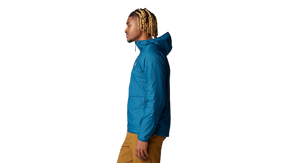 Mountain Hardwear Kor AirShell Warm Hoody - Mens, Dark Caspian, Large, 2092121418-L