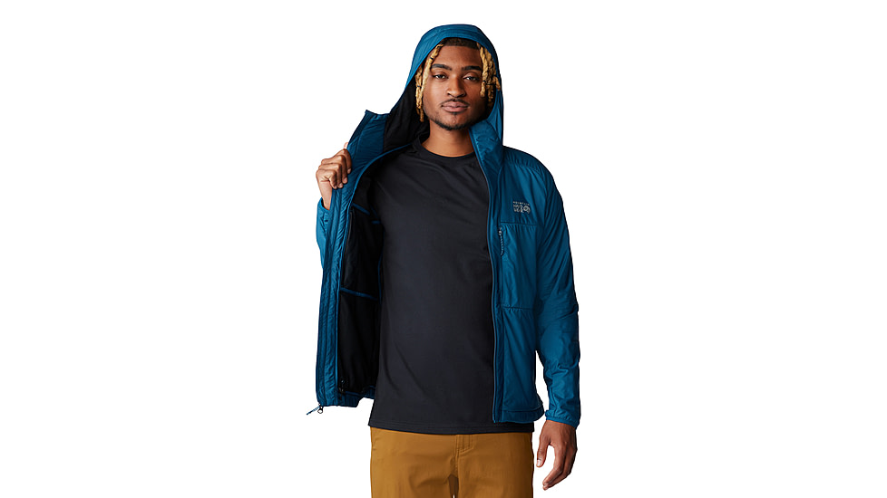 Mountain Hardwear Kor AirShell Warm Hoody - Mens, Dark Caspian, Large, 2092121418-L