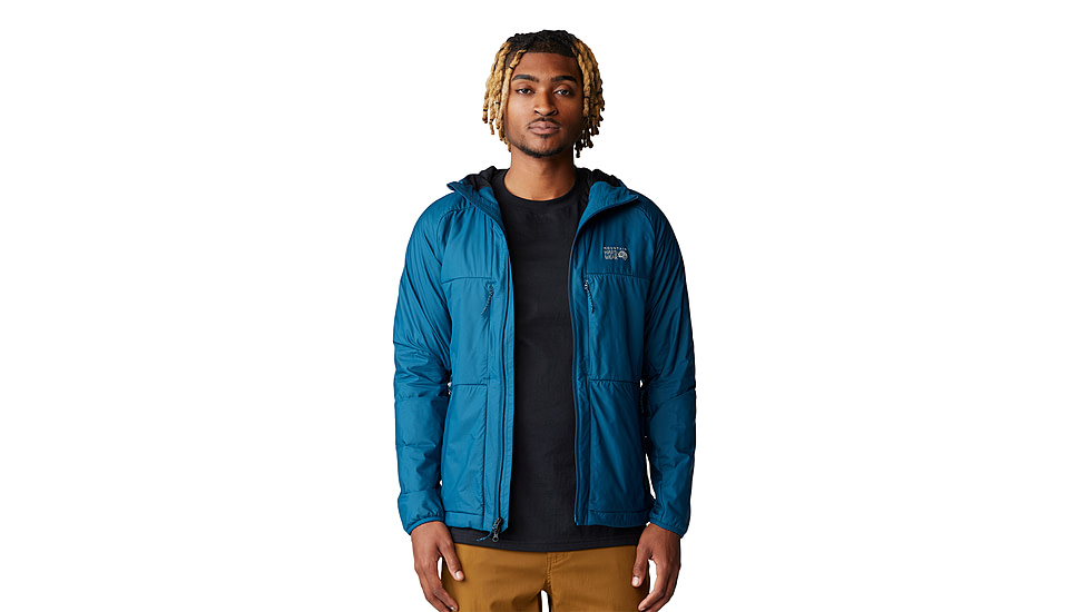 Mountain Hardwear Kor AirShell Warm Hoody - Mens, Dark Caspian, Large, 2092121418-L