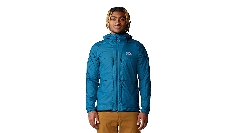 Mountain Hardwear Kor AirShell Warm Hoody - Mens, Dark Caspian, Large, 2092121418-L