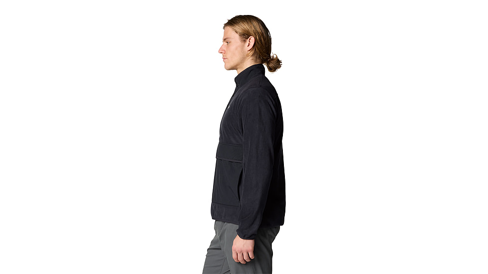 Mountain Hardwear Microchill Snap Pullover - Mens, 010, M, 2083681-010-M