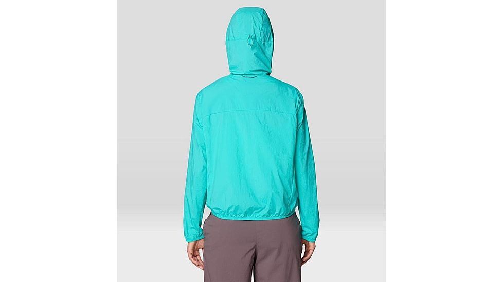 Mountain Hardwear Wind Veil Hooded Jacket - Women's, Aqua Marina, L, 2146771-354-L