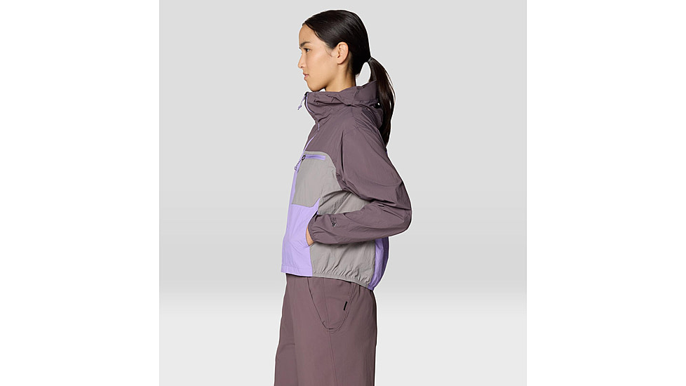 Mountain Hardwear Wind Veil Hooded Jacket - Women's, Purple Sage, Harbor Violet, Approaching, S, 2146771-574-S