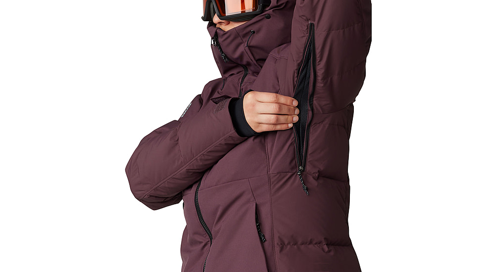 Mountain Hardwear Powder Maven Down Jacket - Womens, Blackberry, Small, 2092931513-S