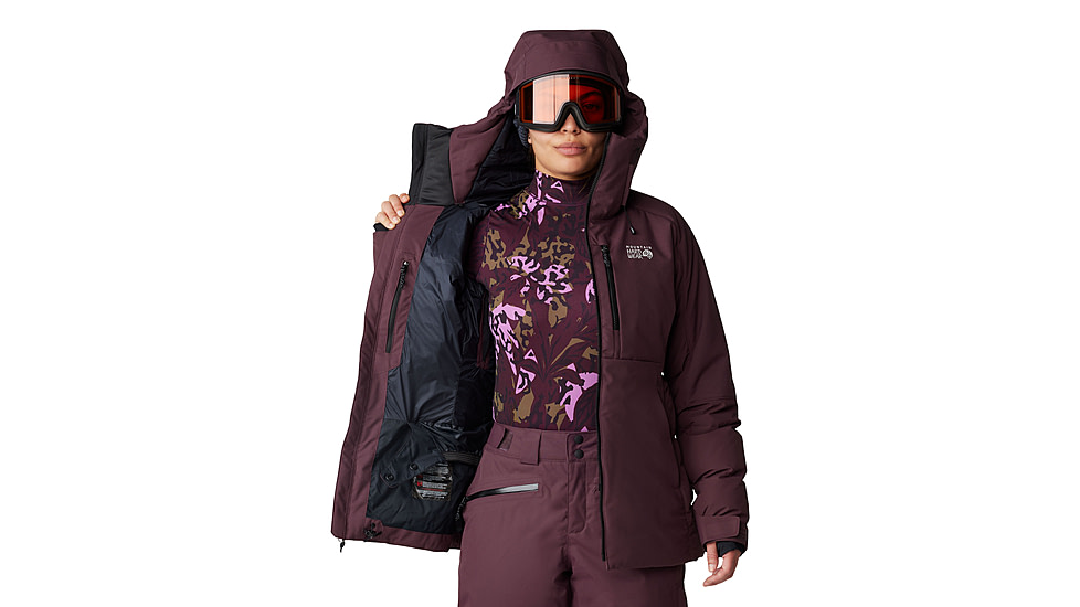 Mountain Hardwear Powder Maven Down Jacket - Womens, Blackberry, Small, 2092931513-S