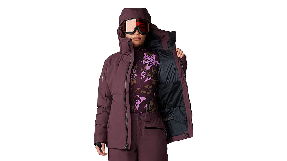 Mountain Hardwear Powder Maven Down Jacket - Womens, Blackberry, Small, 2092931513-S