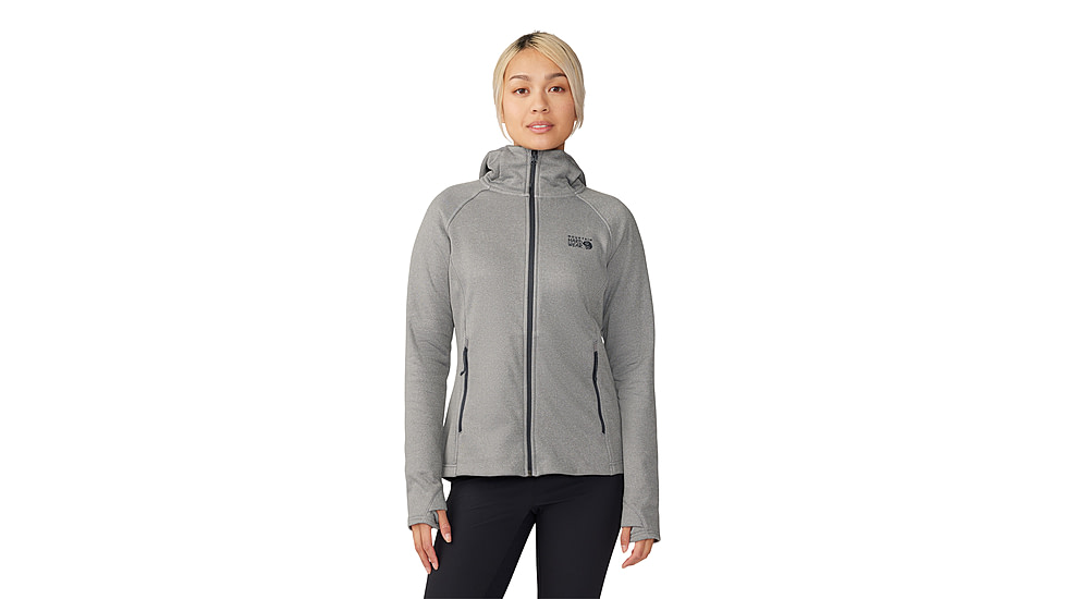 Mountain Hardwear Sendura Hoody - Womens, Foil Grey Heather, Extra Large, 2104861056-XL