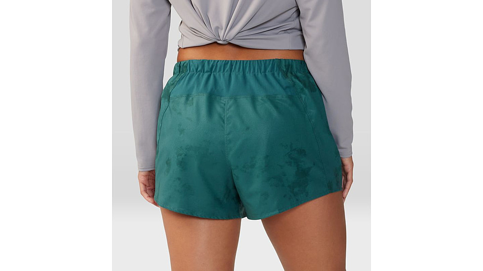 Mountain Hardwear Shade Lite Shorts - Womens, Aqua Green Nebula Print, Small, 1986791318-S