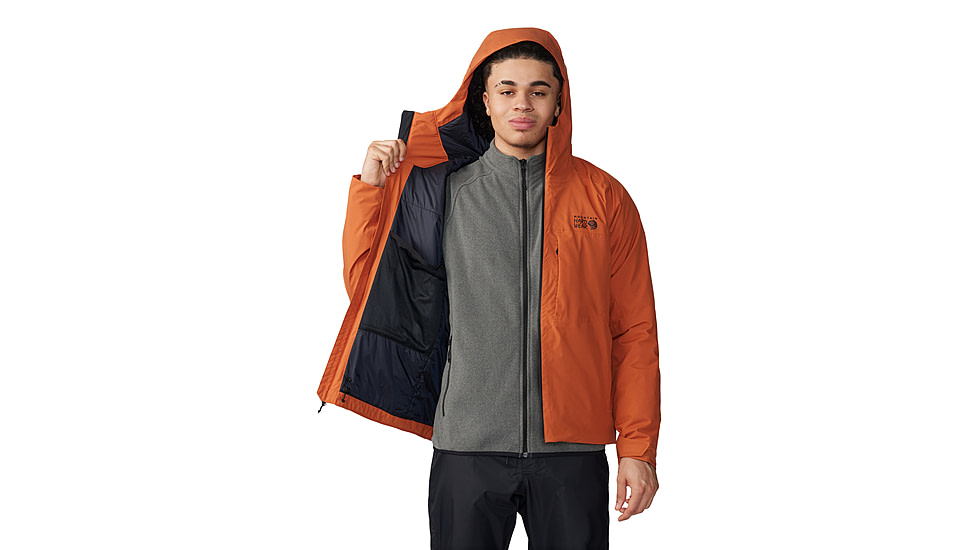 Mountain Hardwear Stretch Ozonic Insulated Jacket - Mens, Raw Carnelian, Large, 2092311859-L